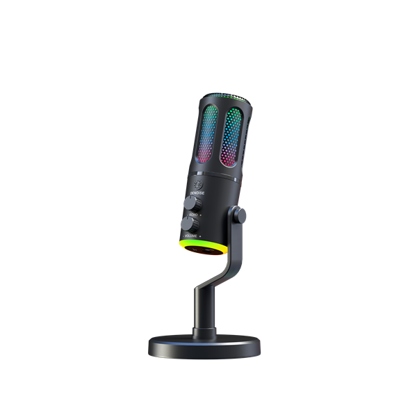 The G-Lab Mikrofon - K-MIC-NEON (3.5mm Jack csatlakozó, RGB, DUAL-CHANNEL CARDIOID, ENC, fekete) - Image 1