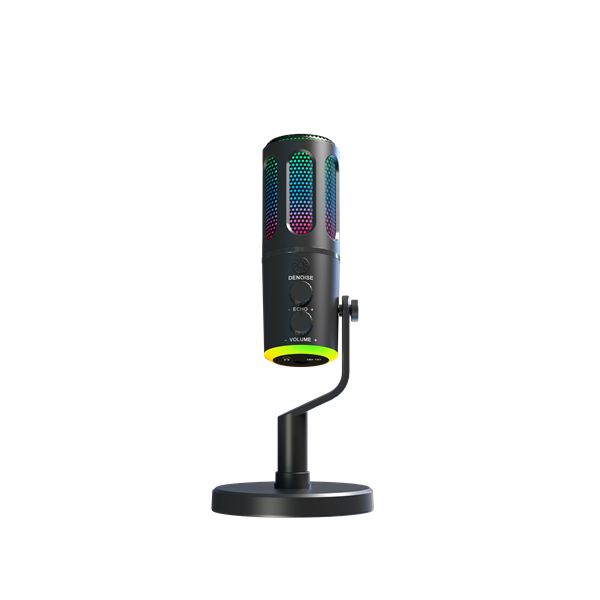 The G-Lab Mikrofon - K-MIC-NEON (3.5mm Jack csatlakozó, RGB, DUAL-CHANNEL CARDIOID, ENC, fekete) - Image 2