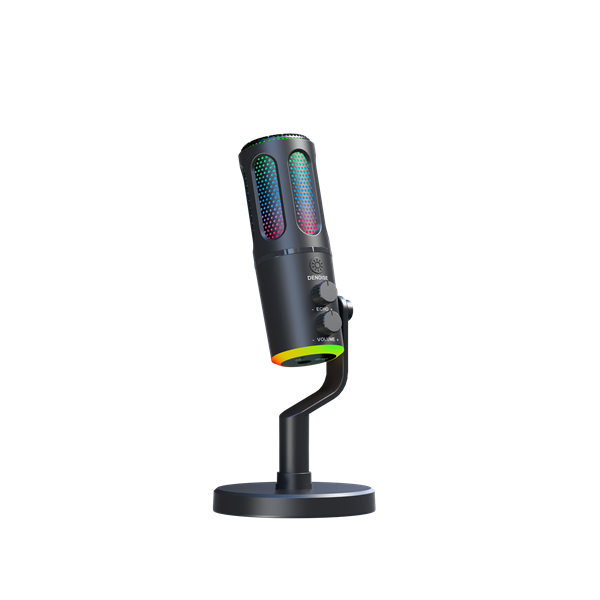 The G-Lab Mikrofon - K-MIC-NEON (3.5mm Jack csatlakozó, RGB, DUAL-CHANNEL CARDIOID, ENC, fekete) - Image 3