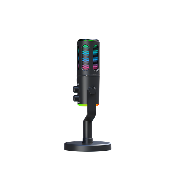 The G-Lab Mikrofon - K-MIC-NEON (3.5mm Jack csatlakozó, RGB, DUAL-CHANNEL CARDIOID, ENC, fekete) - Image 5