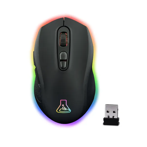 The G-Lab Vezeték nélküli Gamer Egér - KULT KRYPTON (6400 DPI, 2,4Ghz + BT, 7 gomb, 250Hz,  RGB LED, fekete) - Image 9