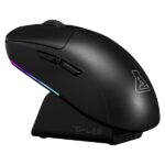 The G-Lab Vezeték nélküli Gamer Egér - KULT TITAN PRO B (12000 DPI, Pixart PAW 3311, USB/2,4Ghz/Bluetooth, RGB, dokkoló)