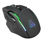 The G-Lab Vezeték nélküli Gamer Egér - KULT CAESIUM (7200 DPI, 2,4Ghz+Bluetooth, 6 gomb, makro, RGB LED, fekete) - Image 2
