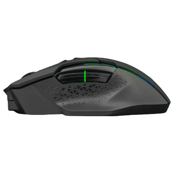 The G-Lab Vezeték nélküli Gamer Egér - KULT CAESIUM (7200 DPI, 2,4Ghz+Bluetooth, 6 gomb, makro, RGB LED, fekete) - Image 3