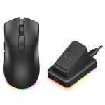 The G-Lab Vezeték nélküli Gamer Egér - KULT SILICIUM PRO (12000 DPI, 7 gomb, makro, PixArt 3311, 1000Hz, RGB, fekete) - Image 2