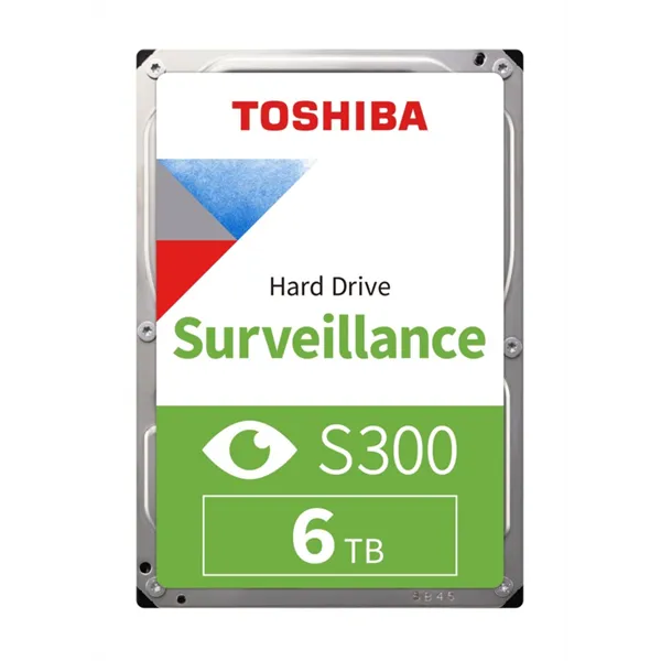 Toshiba Belső HDD 3.5" - S300 Surveillance Hard Drive 6TB (5400rpm, 128 MB puffer, Biztonságtechnikai rögzítőkbe) bulk