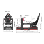 Trak Racer Szimulátor cockpit - TR160S (RIG, max: 35Nm, moduláris, ülés nélküli, fekete) - Image 3