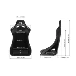 Trak Racer Szimulátor kiegészítő - Rally Pro Style Fiberglass Seat - Image 3