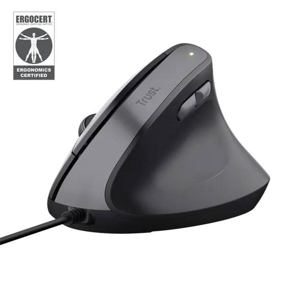 Trust Bayo II Ergonomic vezetékes fekete egér