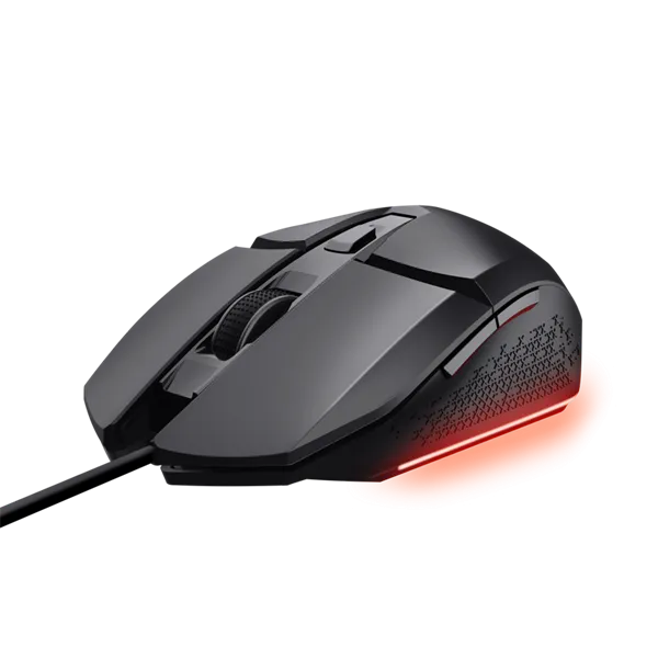 Trust Egér Gamer Vezetékes - GXT109 Felox (Optikai érzékelő; max6400DPI; 6 gomb; LED; fekete)
