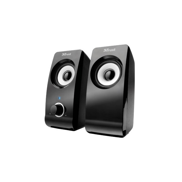 Trust Hangszóró 2.0 - Remo (8W RMS; hangerőszabályzó; 3,5mm jack; USB tápcsatlakozó; fekete) - Image 2
