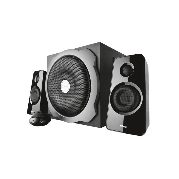 Trust_Hangszoro_21_-_Tytan_Fekete_csz19019_60W_RMS_ERP_II_hangeroszabalyzo_35mm_jack_230V_tapcsatlakozo-i3871.jpg Trust Hangszóró 2.1 - Tytan Fekete (60W RMS; ERP II; hangerőszabályzó; 3,5mm jack; 230V tápcsatlakozó) - Image 1