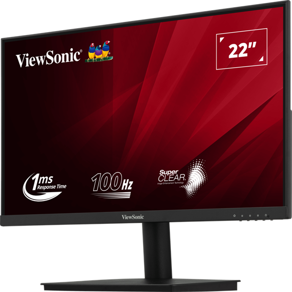 ViewSonic Monitor 22" - VA220-H (IPS, 16:9, 1920x1080, 100Hz, 1ms, 250cd/m2, D-sub, HDMI, VESA) - Image 3