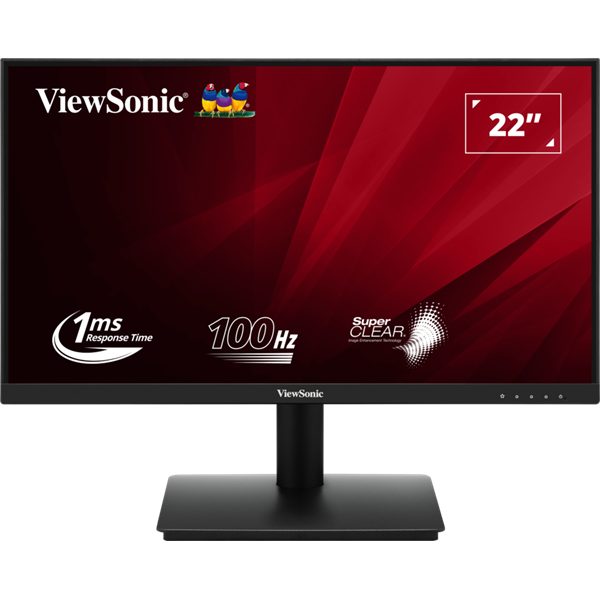 ViewSonic Monitor 22" - VA220-H (IPS, 16:9, 1920x1080, 100Hz, 1ms, 250cd/m2, D-sub, HDMI, VESA) - Image 1