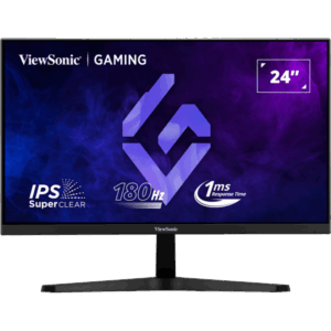 ViewSonic Monitor 23,8" - VA2432-H-2 (IPS, 16:9, 1920x1080, 1ms, 250cd/m2, D-sub, HDMI, VESA)
