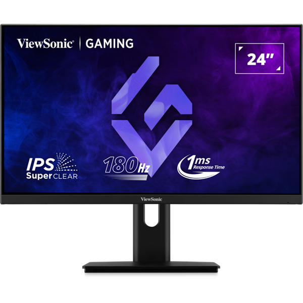 ViewSonic Monitor 24" - XG24G1 (IPS, 180Hz, 16:9, 1920x1080, 1ms, 300cd/m2, DP, HDMI, VESA, mag.áll forg)