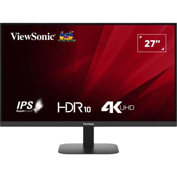 ViewSonic Monitor 27" - VA2708-4K-HD (IPS, UHD, 4ms, 250cd/m2, HDMI, DP, VESA) - Image 2