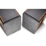 WaveMaster Hangszóró 2.0 - BASE (30W RMS, Bluetooth, RCA, Barna fa és szürke) - Image 2