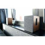 WaveMaster Hangszóró 2.0 - BASE (30W RMS, Bluetooth, RCA, Barna fa és szürke) - Image 4