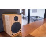 WaveMaster Hangszóró 2.0 - CUBE MINI NEO Bamboo (36W RMS, Bluetooth, 3,5mm jack, RCA, Toslink, Távírányító, Bambusz) - Image 4