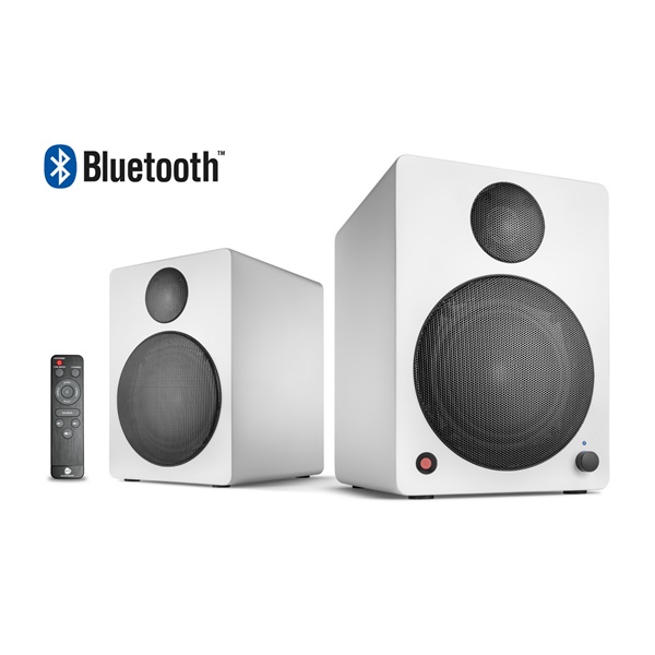 WaveMaster Hangszóró 2.0 - CUBE NEO White (50W RMS, Bluetooth, 3,5mm jack, RCA, Toslink, Távírányító, Fehér) - Image 1