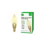 Woox Smart Home Filament candle design LED Izzó - R5141 (E14, 4,9W, 470 Lumen, warmw2700K/coldw6500k, Wi-Fi, 15000h) - Image 2