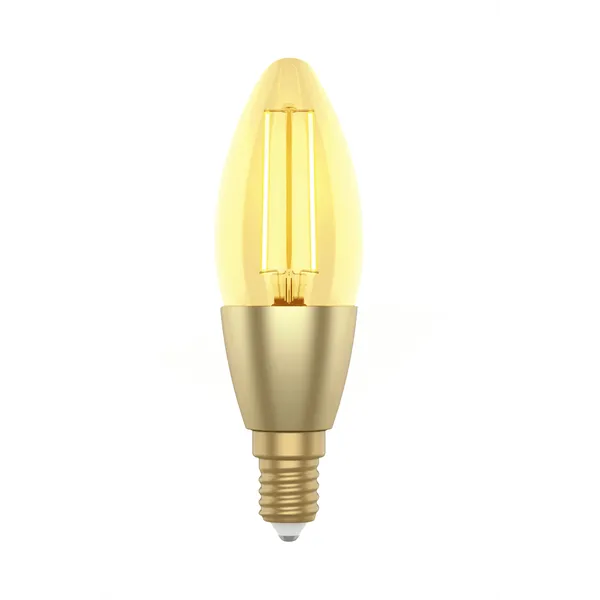 Woox Smart Home Filament candle design LED Izzó - R5141 (E14, 4,9W, 470 Lumen, warmw2700K/coldw6500k, Wi-Fi, 15000h) - Image 1