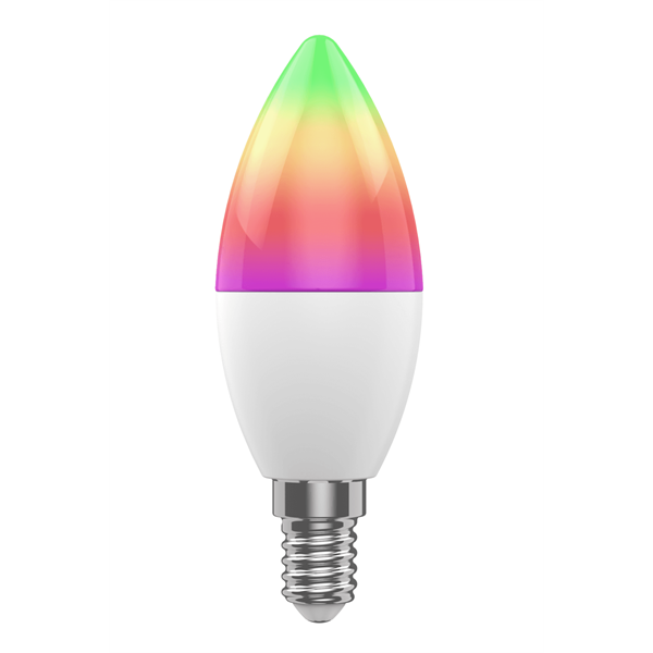 Woox Smart Home LED Izzó - R9075 (E14, RGB+CCT, 30.000h, 5Watt, 470LM, 2700-6500K) - Image 2