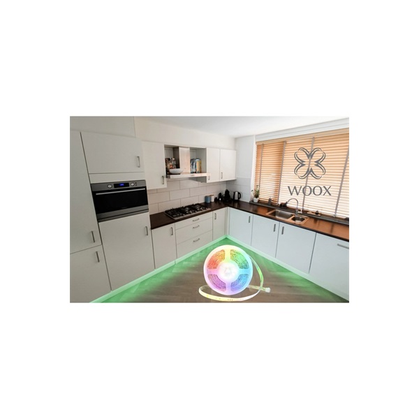 Woox Smart Home LED szalag + APP zenei funkció - R5149 (24W, 210lm, 3000K-6500K, 20000h, 5m Wi-Fi) - Image 2