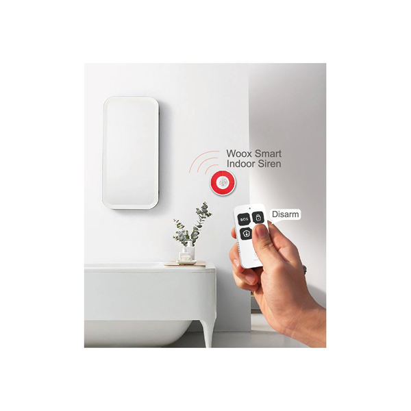 Woox Smart Zigbee Távirányító - R7054 (1xCR2032, Zigbee 3.0, riasztás gyors hatástalanítása, vészkapcsoló) - Image 2