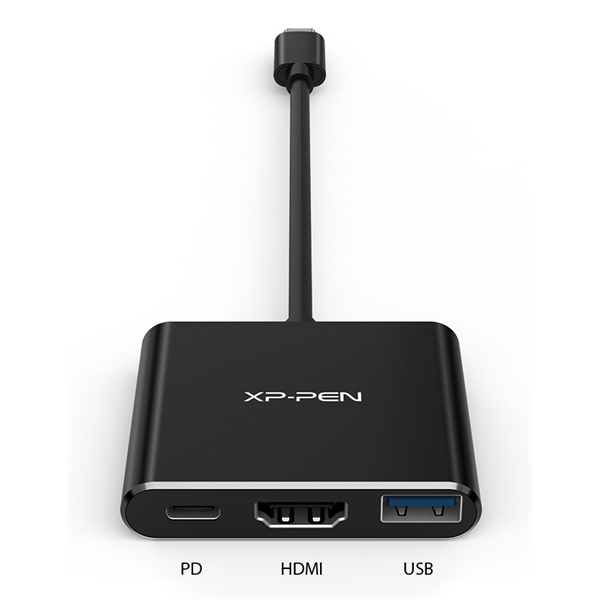 XP-PEN 3-in-1 adapter - ACW01 (Bemenet: USB-C, Kimenet: USB-C PD:60W/HDMI/1x USB3.0)