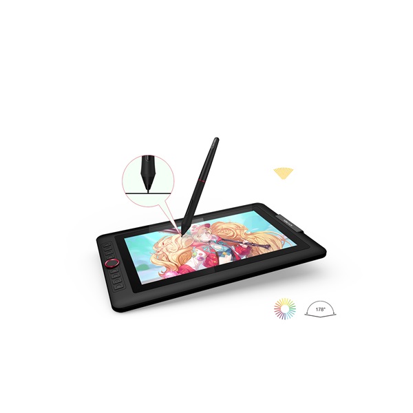 XP-PEN Grafikus kijelző - Artist 13.3 Pro (13,3", IPS, 16:9, 1920x1080, 5080 LPI, PS 8192, 220 RPS, 8 gomb) - Image 3