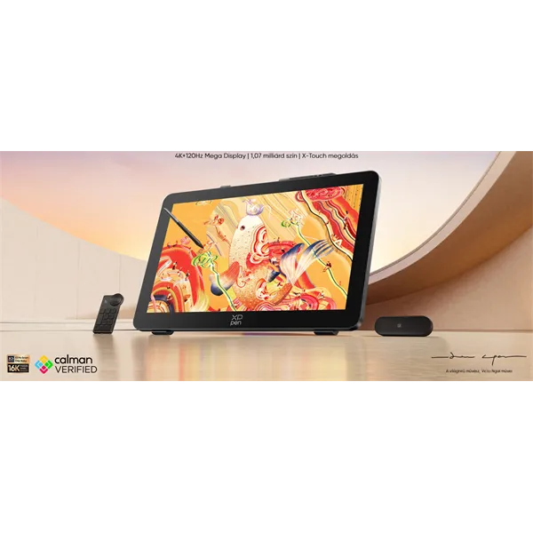 XP-PEN Grafikus kijelző - Artist 27 Pro (Gen 2) 4K (23,8", IPS, 16:9, 4K, 120Hz, 5080 LPI, PS 16k, 220 RPS, ACK05)