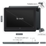 XP-PEN Grafikus kijelző - Artist Pro 16 (Gen 2) (16", IPS, 2560x1600, 5080 LPI, PS 16384, 200 RPS) - Image 2