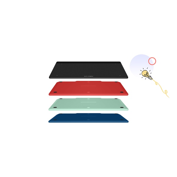 XP-PEN Grafikus tábla - DECO FUN XS_BK (4,8"x3", 5080 LPI, PS 8192, 220 RPS, USB-C) fekete - Image 5