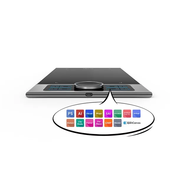 XP-PEN Grafikus tábla - Deco Pro S (9"x5", 5080 LPI, PS 8192, 200 RPS, 8 gomb, USB-C) - Image 4