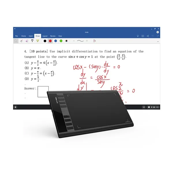 XP-PEN Grafikus tábla - Star 03 V2 (10"x6", 5080 LPI, PS 8192, 266 RPS, 8 gomb, USB) - Image 2
