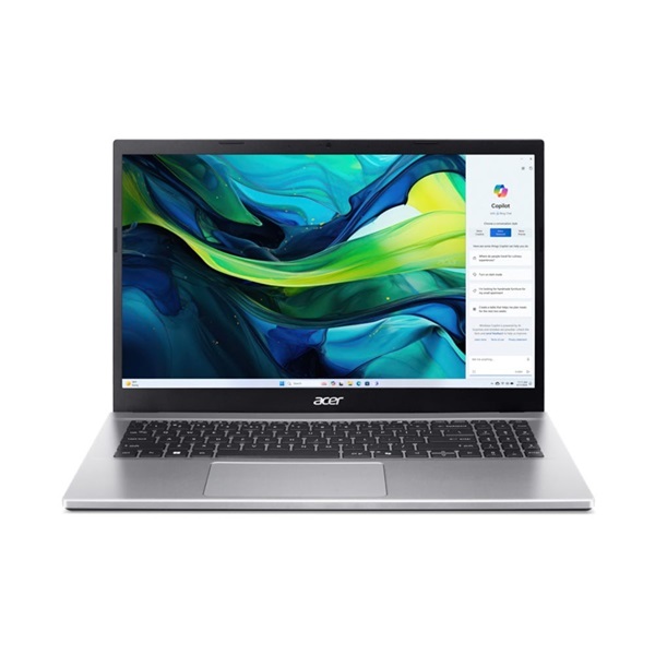 ACER Aspire AG15-42P-R7KR, 15.6" FHD, AMD Ryzen 5 7430U, 8GB, 512GB SSD, UMA, DOS, ezüst - Image 1