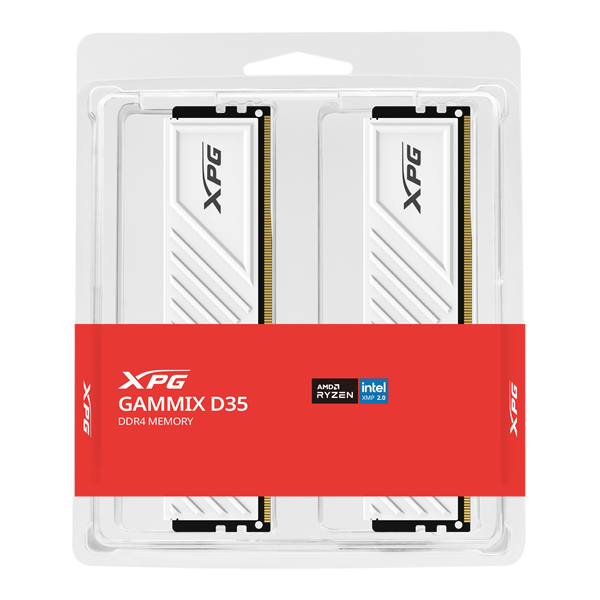 ADATA Memória DDR4 32GB 3200Mhz DIMM XPG XMP GAMMIX D35 (Kit of 2), White - Image 1