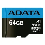 A-Data 64GB microSDXC Premier Pro Class 10 UHS-I U3 A2 V30 + adapterrel