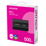 ADATA Külső SSD 500GB - SD810 (USB 3.2 Gen.2x2, R/W: 2000/2000 MB/s, IP68, Fekete) - Image 2
