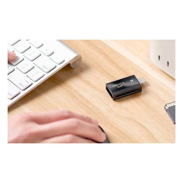 ADATA SSD Külső USB 3.2 512GB SC730, Type-A+Type-C, Fekete - Image 1