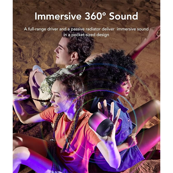 ANKER Bluetooth Hangszóró, Soundcore Glow MINI, 8W, vízálló, fekete -  A3136G11 - Image 2