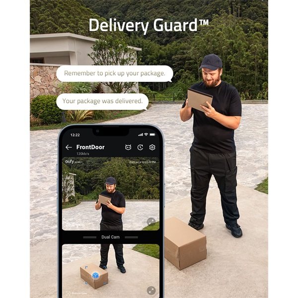 ANKER EUFY Kapucsengő, S330, Dual Kamera, HD(2K), Akkumulátoros, WiFi-s, kültéri  - T8213G11 - Image 3