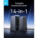 ANKER USB HUB Docking Station, , Prime 14-in-1, 160W,Dual Display, 2x 4K HDMI, USB-C 10Gbps, szürke - A83B63A1