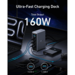 ANKER USB HUB Docking Station, , Prime 14-in-1, 160W,Dual Display, 2x 4K HDMI, USB-C 10Gbps, szürke - A83B63A1 - Image 2