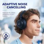 ANKER Vezeték Nélküli Fejhallgató, Soundcore Q45, Aktív Zajszűrő, kék - A3040G31 - Image 4