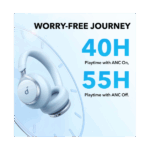 ANKER Vezeték Nélküli Fejhallgató, Soundcore Space One, Aktív Zajszűrő, kék - A3035G31 - Image 5