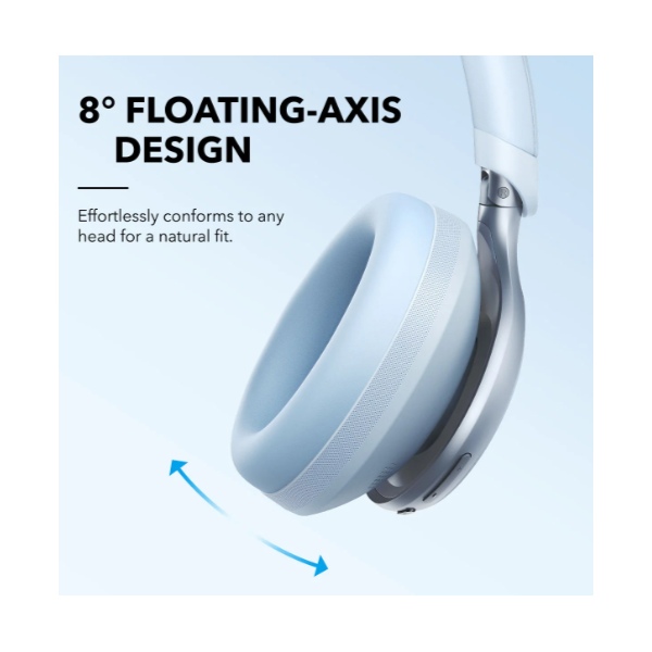 ANKER Vezeték Nélküli Fejhallgató, Soundcore Space One, Aktív Zajszűrő, kék - A3035G31 - Image 6