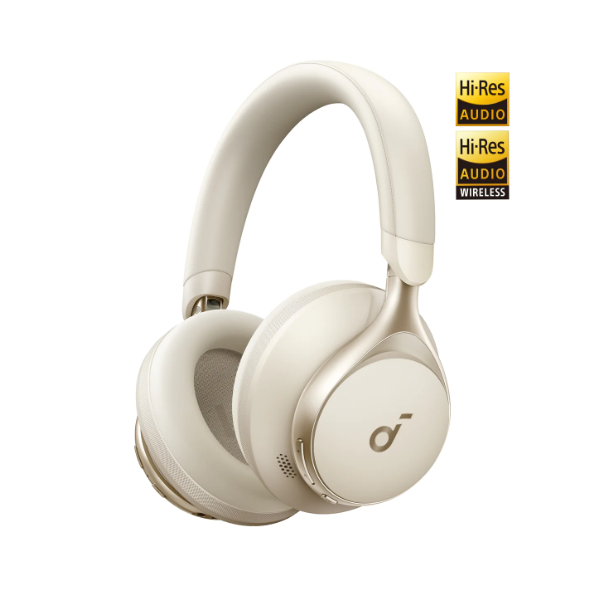 ANKER Vezeték Nélküli Fejhallgató, Soundcore Space One, Aktív Zajszűrő, latte cream - A3035G21 - Image 1